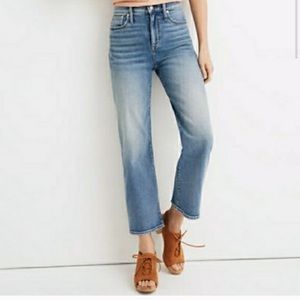 Madewell High rise slim wide leg jeans